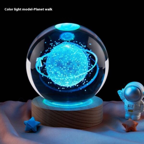 Moon Small Night Lamp Decoration Creative Crystal Ball - Image 4