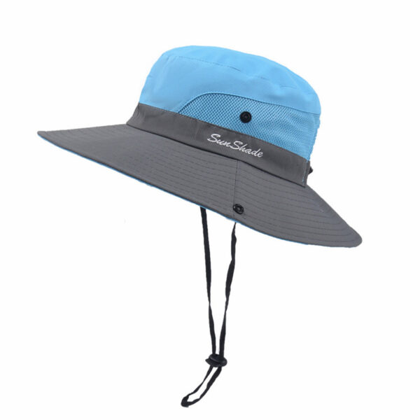 Unisex Summer Foldable Sun Fisherman Hat Men Women Wide Brim Casual Outdoor Travel Beach Sunscreen UV Protection  Sun Hats - Image 2