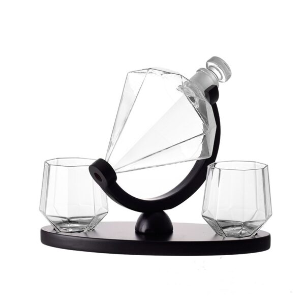 Whiskey Wine Set Suit Diamond Type Wine Bottle Wine Glass Borosilicate Glass Wine Pourer Kitchen Gadgets - Image 6