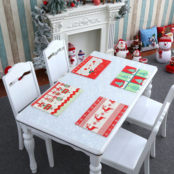 New Christmas Home Decoration Products Restaurant Hotel Table Mat Tablecloth - Image 4