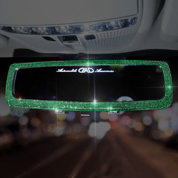 Lovely Diamond-studded Car Interior Mirror Decoration Products For Ladies - Image 3